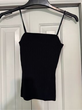 Enza Costa Ribbed Tube Top - Black